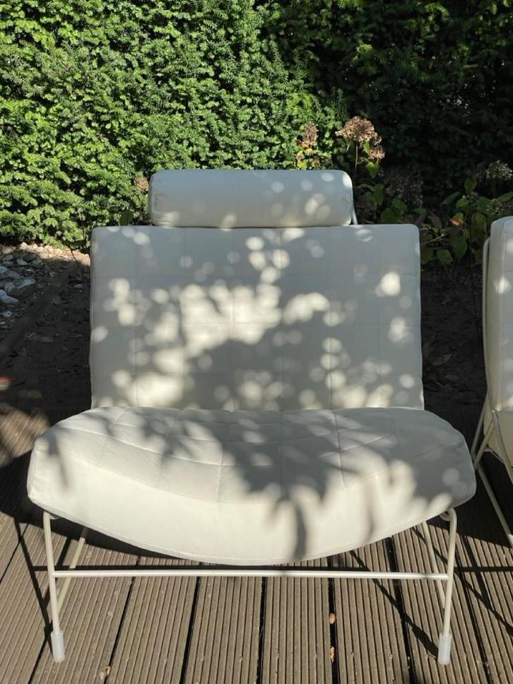 2 Leolux Volare Fauteuil, Huis en Inrichting, Fauteuils, Gebruikt, Metaal, 75 tot 100 cm, 75 tot 100 cm, Ophalen