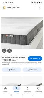 Morgedal latex matras 160 x 200 incl topper en 2 lattenbodem, Ophalen, Tweepersoons, Zo goed als nieuw, 200 cm