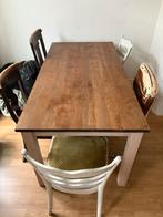 Solide houten eettafel, Huis en Inrichting, Complete eetkamers, Ophalen of Verzenden, Zo goed als nieuw, 4 tot 6 stoelen