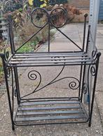 Metalen plantenrek / decoratierek, Ophalen of Verzenden, Gebruikt