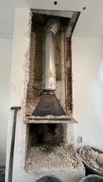 RVS staal dubbelwandige kachel pijp afvoer buis & 2 bochten, Ophalen, Gebruikt, Houtkachel, Inbouw