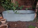 Metalen hoog bloembak, Tuin en Terras, Bloembakken en Plantenbakken, Ophalen, 100 cm of meer, Zo goed als nieuw, Metaal