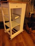 Keuken Trolley, Ophalen, Wit, Nieuw, 50 tot 100 cm