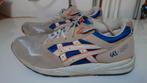 Vintage Asics Gel Saga maat 43 met originele doos, Gedragen, Blauw, Asics, Ophalen of Verzenden