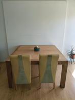 Houten Eettafel met 2 Stoelen (optional), Gebruikt, Vierkant, Modern, Vier personen