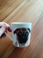 Koffie kopje afbeelding mopshond, Ophalen, Zo goed als nieuw, Overige stijlen, Kop(pen) en/of Schotel(s)