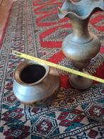 Antieke Koperen Pot & Vaas Set, Ophalen of Verzenden