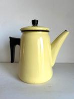 Vintage Frans emaille koffiepot pastel geel, Antiek en Kunst, Antiek | Emaille, Ophalen