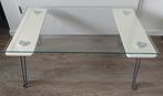 Erg leuke retro Ikea salontafel,  van glas., Ophalen, Gebruikt, 50 tot 100 cm, 50 tot 100 cm