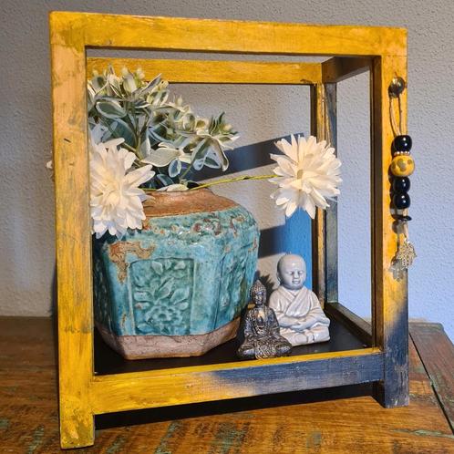 Apart Mini kastje podium altaartje tempel deco plateau, Huis en Inrichting, Woonaccessoires | Overige, Ophalen of Verzenden