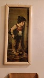 Vintage Schilderij Jongen met Boek, Ophalen of Verzenden