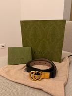 Gucci riem 75 cm dubbelzijdig, Kleding | Dames, Ophalen, Zo goed als nieuw, Zwart