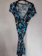 Liv dames jurk met blauwe bloemen print en veter ceintuur, Kleding | Dames, Maat 38/40 (M), Blauw, Ophalen of Verzenden, Zo goed als nieuw