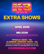 K3 ahoy rotterdam 7 april staanplekken, Tickets en Kaartjes, Drie personen of meer