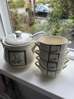 Soepterrine met 4 soep kommen en lepel, Ophalen of Verzenden, Zo goed als nieuw, Overige materialen, Overige typen