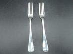 2 antieke grote zilveren vorken Hollands glad, Antiek en Kunst, Antiek | Bestek, Ophalen of Verzenden