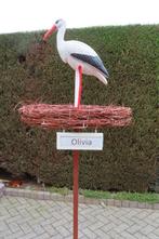 Originele geboorte aankondiging ooievaars nest en ei., Kinderen en Baby's, Kraamcadeaus en Geboorteborden, Ophalen, Nieuw, Geboortebord