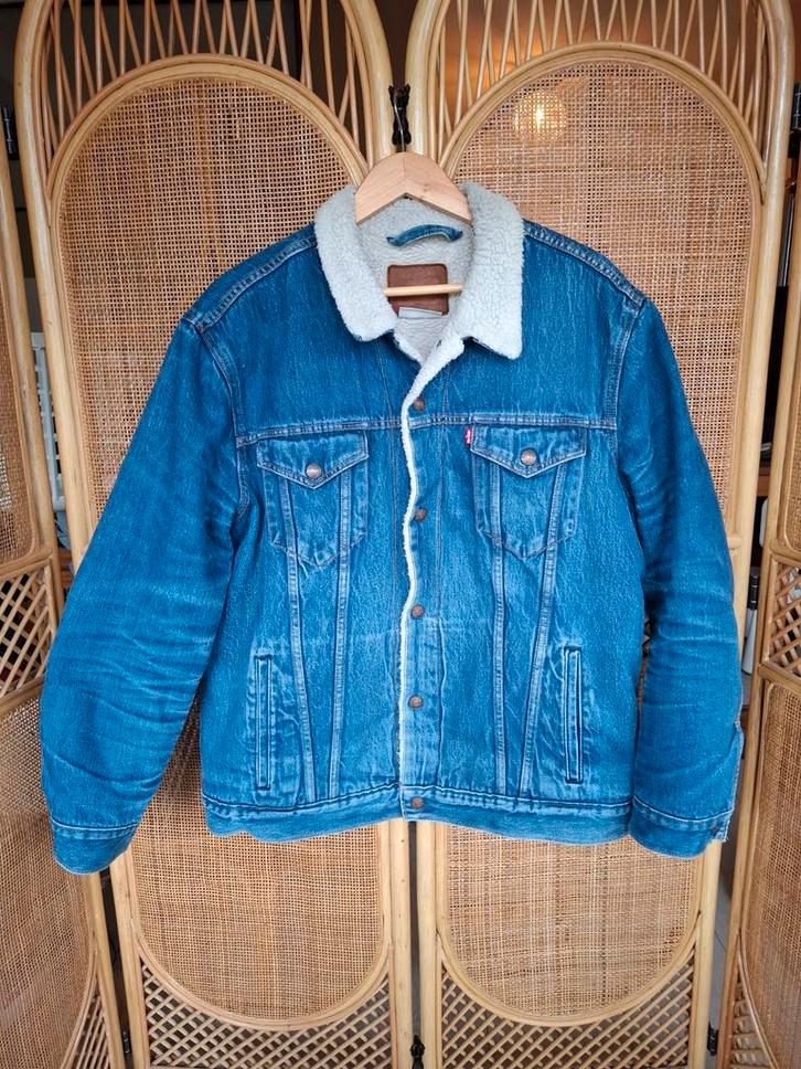Levi's spijkerjas, sherpa truckerjas met teddyvoering XXL, Kleding | Heren, Jassen | Winter, Zo goed als nieuw, Overige maten