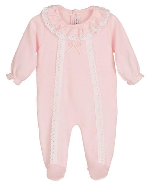 Spaans boxpakje met kraagje - newborn - reborn - maat 50/56, Kinderen en Baby's, Babykleding | Maat 50, Nieuw, Meisje, Pakje, Ophalen of Verzenden