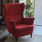 Ikea Strandmon fauteuil rood, Huis en Inrichting, Fauteuils, Ophalen, Klassiek, 75 tot 100 cm, Zo goed als nieuw