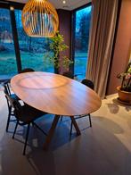 Design eettafel ovaal- Eyye verjongde rand, Ophalen, Gebruikt, 100 tot 150 cm, Eikenhout