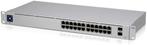 Ubiquiti UniFi USW-24 (zonder POE) GEN 2, Computers en Software, Netwerk switches, Ophalen of Verzenden, Zo goed als nieuw