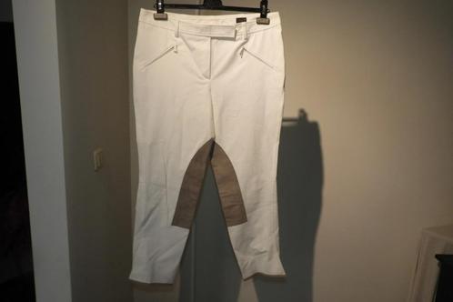 Pauw Amsterdam witte ruiter broek been lappen D42, Kleding | Dames, Broeken en Pantalons, Zo goed als nieuw, Maat 42/44 (L), Wit