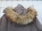 Winterjas lang model met afknoopbare capuchon, Kleding | Dames, Jassen | Winter, Ophalen, Beige, Maat 46/48 (XL) of groter, Zo goed als nieuw