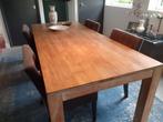 Eettafel, Huis en Inrichting, Tafels | Eettafels, Ophalen, Gebruikt, Teakhout, 200 cm of meer