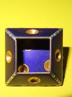 Broche design, blauw en goudkleurig, Ophalen of Verzenden, Zo goed als nieuw, Blauw, Overige materialen