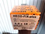 HECO FIX plus schroeven RVS 3.0 x 16 mm PZ1 200 stuks NIEUW, Ophalen of Verzenden, Nieuw, Materiaal