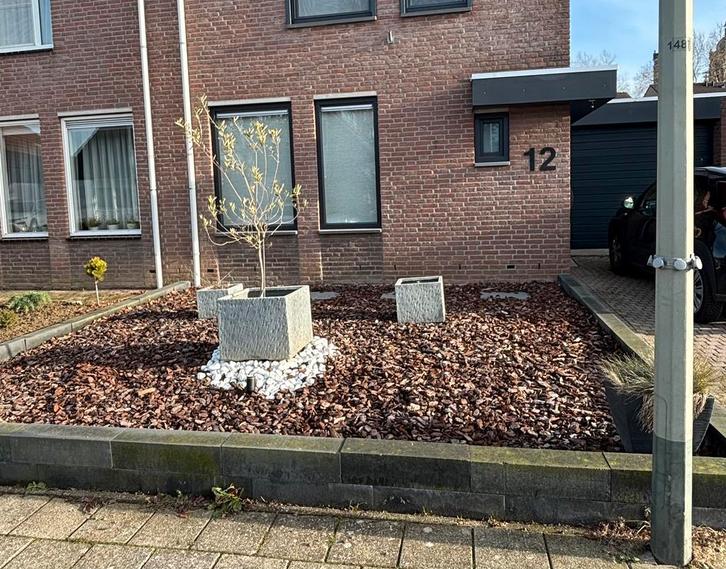 Boomschors voortuin, Tuin en Terras, Grind, Keien en Split, Zo goed als nieuw, Ophalen