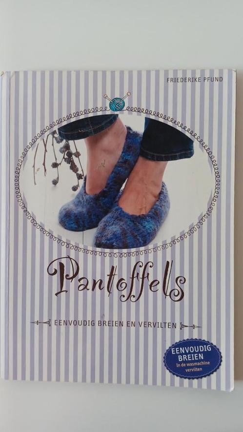 Pantoffels,  eenvoudig breien en vervilten, Hobby en Vrije tijd, Breien en Haken, Zo goed als nieuw, Breien, Patroon of Boek, Ophalen of Verzenden