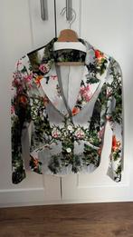 Blazer bloemen travelstof M, Ophalen of Verzenden, Zo goed als nieuw, Maat 38/40 (M)