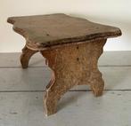 Vintage Frans houten krukje, Huis en Inrichting, Ophalen of Verzenden, Gebruikt, Hout