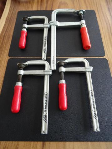 4x ZWARE LIJMKLEMMEN BESSEY GEDORE LIJMKLEM LIJMTANG  beschikbaar voor biedingen