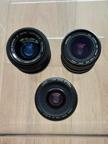 Analoge zoomlens Olympus, Minolta & Canon beschikbaar voor biedingen