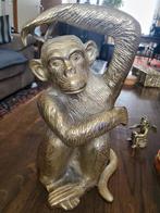 Mooie forse bronzen aap blikvanger in huis, Antiek en Kunst, Ophalen of Verzenden