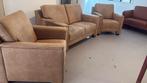 Bank alcantara stof  + 2 losse stoelen, Ophalen, ., Zo goed als nieuw, .