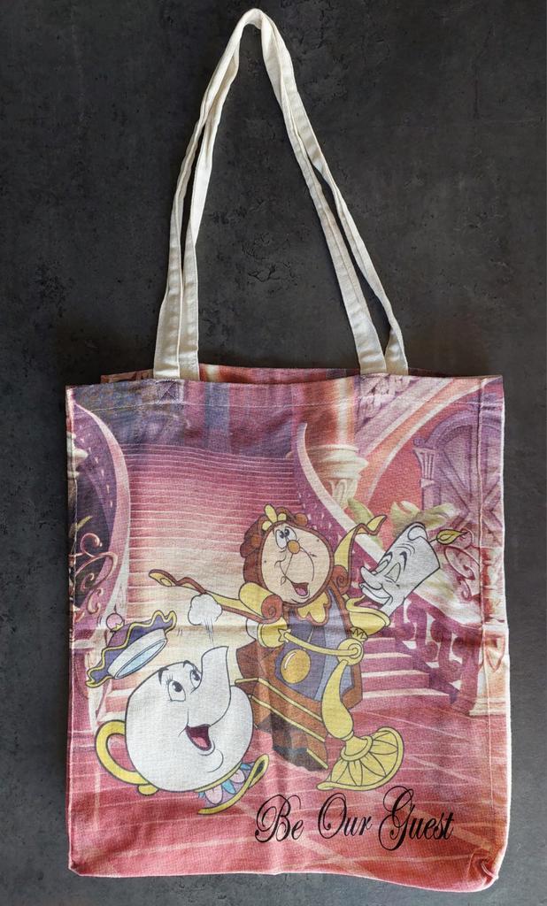Disney - Belle en het Beest - Canvas Tas, Verzamelen, Disney, Zo goed als nieuw, Kleding of Textiel, Assepoester of Belle, Ophalen of Verzenden