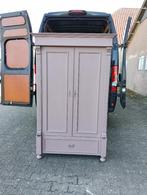 Brocante antieke oude kast met planken etc.., Gebruikt, 50 tot 70 cm, 105 cm of meer, Ophalen of Verzenden