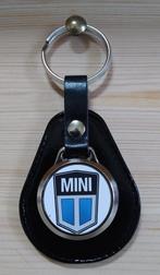 Classic Mini Sleutelhanger met logo . Zwart leer, Austin, -, -, Nieuw