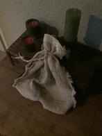 Kerst, shabby doek, zakje tasje, handgemaakt, Ophalen of Verzenden, Nieuw