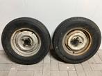 Set van 2 gebruikte banden en velgen 13 inch, Auto diversen, Ophalen, Gebruikt