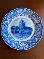 Delftsblauw bord Rotterdam - Witte Huis en Delftse Poort, Antiek en Kunst, Antiek | Schalen, Ophalen
