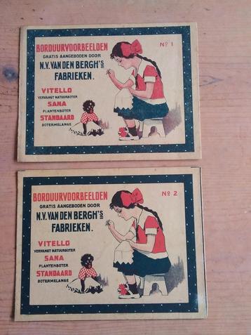 Borduurvoorbeelden no. 1+2 N.V. Van den Bergh's Fabrieken beschikbaar voor biedingen