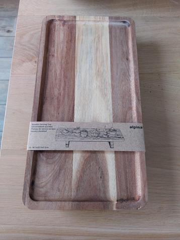 Houten dienblad hapjes schaal nieuw (wij versturen niet) beschikbaar voor biedingen