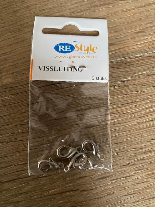 18x 5 stuks vissluiting - 12mm - nikkelvrij - zilverkleurig, Hobby en Vrije tijd, Kralen en Sieraden maken, Zo goed als nieuw