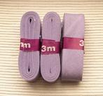3x 3 meter lila bias band (21mm breed), Hobby en Vrije tijd, Naaien en Fournituren, Ophalen, Nieuw, Lint, Band of Elastiek
