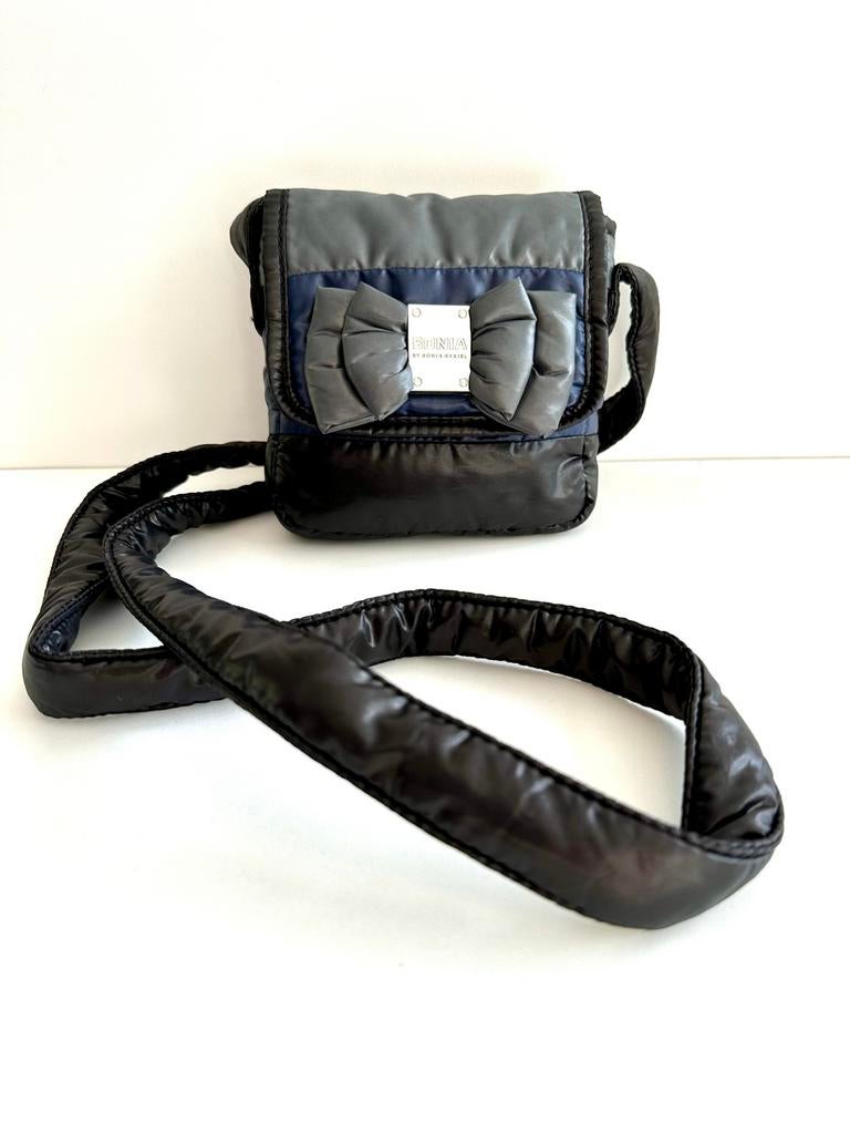 Zwart/grijs/blauw Sonia Rykiel Schoudertasje, Ophalen of Verzenden, Zo goed als nieuw, Zwart, Schoudertasje